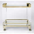 thumbnail image 3 of Beaumont Lane Metropolitan Living Acrylic Serving Cart in Gold, 3 of 5