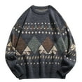 thumbnail image 4 of Chandail Col Rond pour Hommes Manteau Décontracté Mode de Rue Tricot Chaud Confortable Vêtements d'Hiver Stylés, 4 of 9