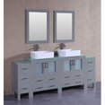 thumbnail image 1 of Mercury Import Group AGR230RCCWG2S Ensemble de Coiffeuse Double Bosconi 84 Pouces - Gris, 1 of 1