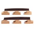 thumbnail image 1 of 2 PCS 6 Strings Banjo Bridge Rosewood Three Legged String Instruments Parts for Ukulele Guitar Banjo, 1 of 3
