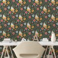 thumbnail image 2 of Ambesonne Nature Peel & Stick Wallpaper for Home, Modern Scandi Leaves Birds, 13"x36", Mustard Ruby Army Green, 2 of 5