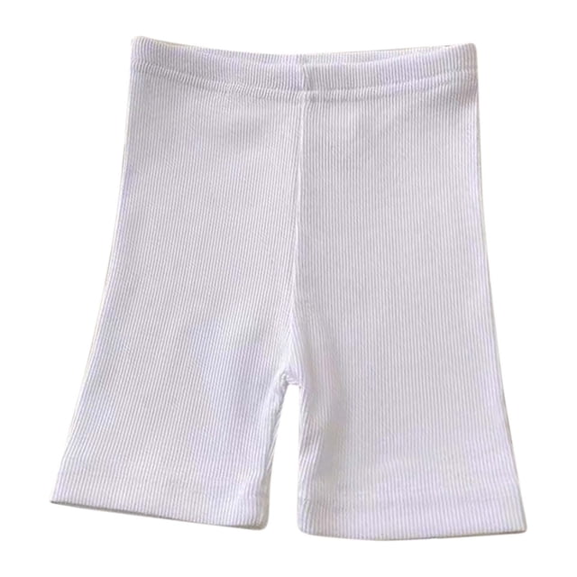 Odeerbi 0-2 Años Niños Niñas Pantalón Corto Bicicleta Seda Hielo Deportes Yoga Bermudas Pantalón Cinco Cuartos Color Caramelo
