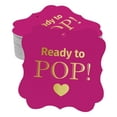 thumbnail image 1 of Inkdotpot Pack Of 50 Real Gold Foil Bracket Shape Paper Tags Ready To Pop Baby Shower Favor Hang Tags, 1 of 6