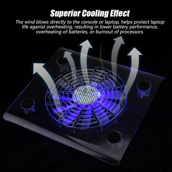 FAGINEY laptop pad, fan for laptop,Ultra Quiet USB Notebook Cooler Cooling Pad Fans with LED RGB Lights for /PS3/Laptop