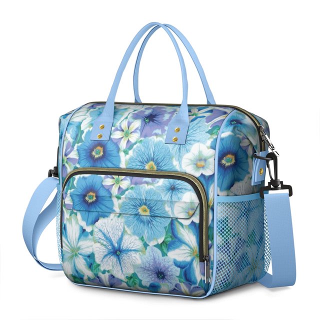 Small Floral Print Tote Bag - Large Insulated & Leakproof Cooler, Waterproof & Easy-to-Clean