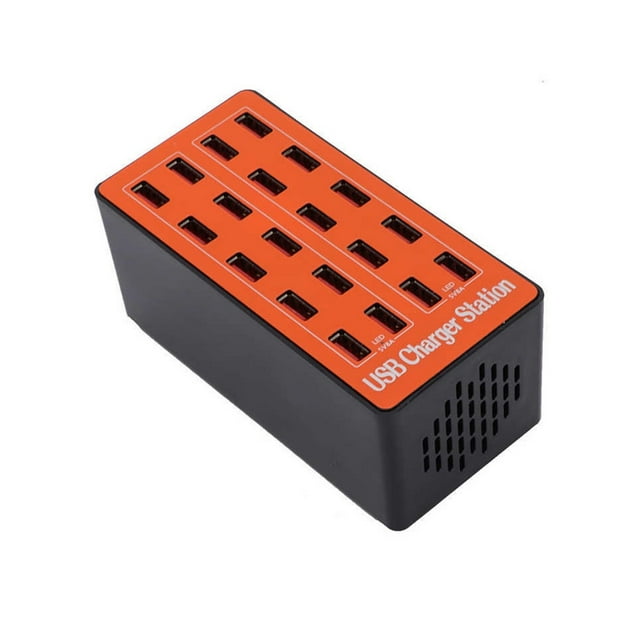 Multi Ports USB Charger 20 Port Charger USB Charging Station For Most Smart Devices Using USB Ports For Home Office ,Easy to Use