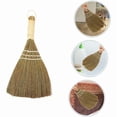 thumbnail image 2 of Natural Woven Straw Broom with Wooden Handle - Mini Soft Broom for Kitchen and Desktop Cleaning, 2 of 4