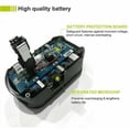 thumbnail image 2 of Vanon 2Pack 9.0Ah P109 for Ryobi One+Plus RB18L50 18V Lithium P108 Battery P103 P104 P105 P107 P108, 2 of 6