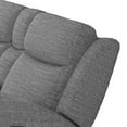 thumbnail image 3 of Cory Manual Recliner Loveseat- 78 Inch- Center Console- Gray Polyester, 3 of 9