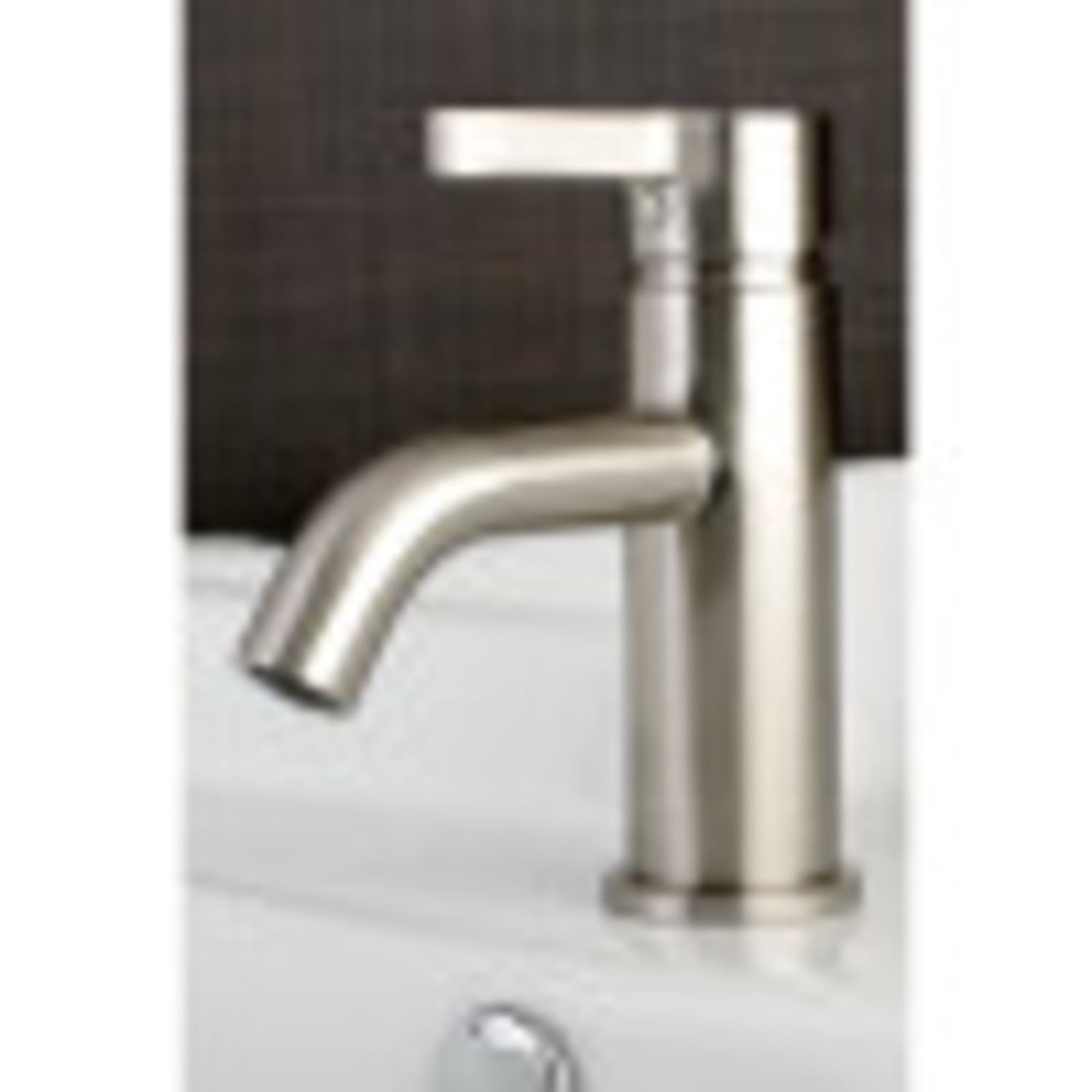 Kingston Brass LS8228CTL Fauceture Continental Single Handle Monoblock Lavatory Faucet, Satin Nickel