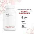 thumbnail image 6 of SuperSmart Tensix (Advanced Formula) - with Hawthorn Extract, Potassium, Fish Peptides - Synergistic Action Supplement | Non-GMO & Gluten Free - 90 Tablets, 6 of 9