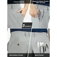 thumbnail image 4 of 33,000ft Men's Golf Pants with 5 Pockets Classic-Fit Stretch Quick Dry Lightweight UPF 50+ Hiking Pants, 4 of 6