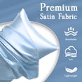 thumbnail image 5 of LIFCOM Satin Pillowcase Set of 1 for Hair and Skin, Silky Body Pillow Case with Envelope Closure ,20"×54", Light Blue, 5 of 6