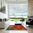 thumbnail image 6 of Ahgly Company Indoor Rectangle Patterned Red Abstract Area Rugs, 2' x 3', 6 of 6