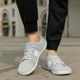 thumbnail image 2 of Mepaouo Men's Canvas Barefoot Shoes Wide Toe Minimalist Water Sneakers with Zero Drop Sole for Women, 2 of 6