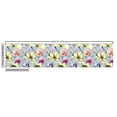 thumbnail image 3 of Ambesonne Floral Fabric by the Yard Upholstery, Pop Blossoms Spring Love Art, 5 Yards, Ceil Blue and Yellow Green, 3 of 5