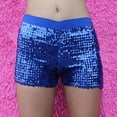 thumbnail image 4 of Disco Sequins Women's Shorts Shiny Glitter Dance Hot Pants Mini Stretch Jazz Performance Wear, 4 of 4