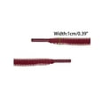 thumbnail image 4 of INSPIRE CHIC Unisex Color Block Stripe Canvas Flat Shoelace for Sneakers Red White 70cm/27.56", 4 of 6