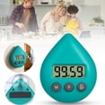 thumbnail image 2 of 1Pcs Green Countdown Timer, Digital Kitchen Timer with Suction Cup & Magnet for Cooking Baking Studying, Loud Alarm & Easy Read Display, 3X3In, 2 of 9