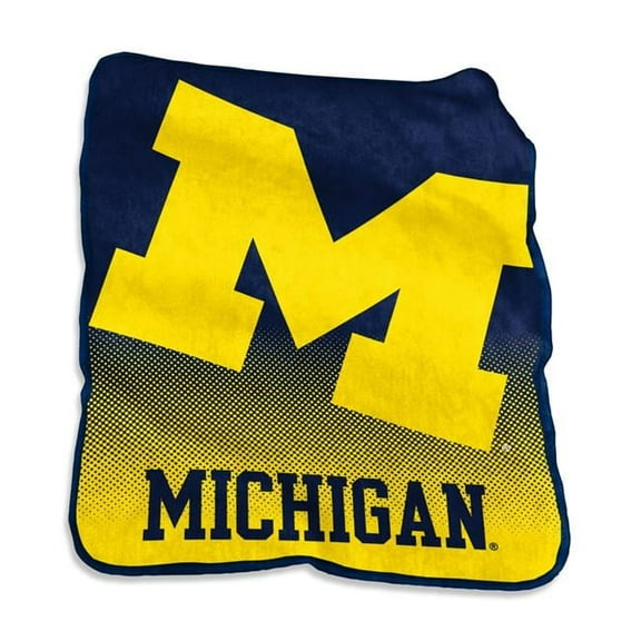 Michigan Wolverines Raschel Throw