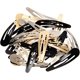 thumbnail image 2 of 30 Piezas de Pinzas para el Cabello Grandes de Metal de 3,1 Pulgadas Pinzas para el Cabello Pasadores para el Cabello Antideslizantes Accesorio para el Cabello para Mujeres y Niñas (Oro, Plata, Negro), 2 of 5