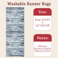 thumbnail image 6 of Hallway Runner Rug 2'x6' Washable Area Rugs Non Slip Laundry Rug Runner Floor Carpet Runners for Hallways Entryway Laundry Room Kitchen, 6 of 11