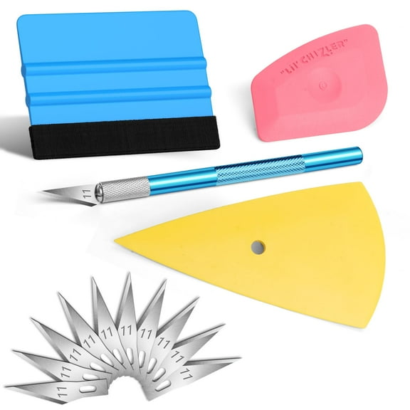 Window Tint Kit - 14 Pack Tools for Car Wrapping, Efficient Tint Kit with Vinyl Scrapers, Squeegees