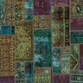 thumbnail image 1 of Ahgly Company Indoor Square Oriental Light Blue Modern Area Rugs, 6' Square, 1 of 4