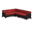 thumbnail image 2 of Alvory 4-PC Outdoor Patio PE Rattan Sectional in Tan, 2 of 3