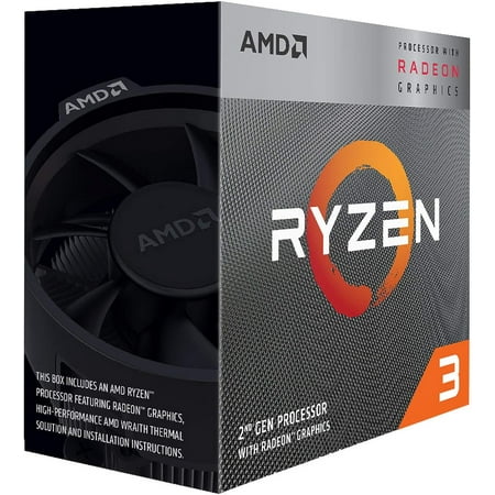 AMD - Ryzen 3 3200G 2nd Generation 4-Core - 4-Thread - 3.6 GHz (4.0 GHz Max Boost) Socket AM4 Unlocked Desktop Processor