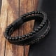 thumbnail image 5 of Xihbxyly Pulsera de Piedra Volcánica, Accesorio de Cuentas de Hematita Natural, Diseño de Cuerda de Piel de Vaca Que Favorece La Salud, Alivia El Estrés, Mejora El Sueño y La Circulación, Ideal para, 5 of 7