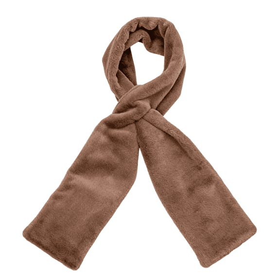 Faux Scarf with Hidden Zipper Pocket for Cell Phone and Valuables, Scarf with Pockets for Women A, 1Pcs