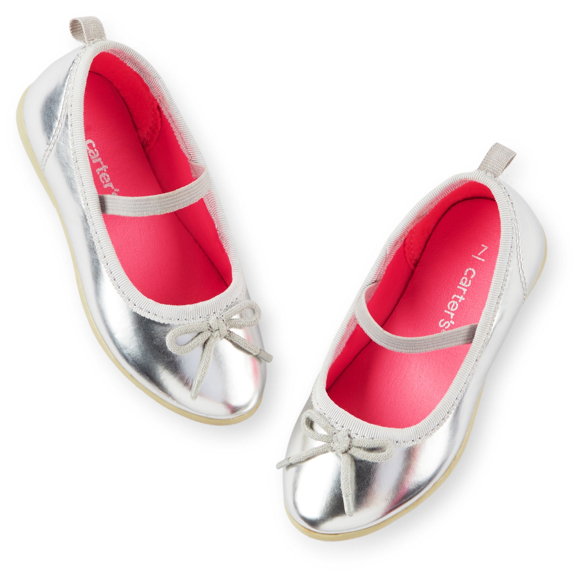 Carter's Silver Ballet Baby Girl Flats