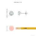 thumbnail image 2 of ANGARA Lab Grown 1 Ct Diamond Martini Stud Earrings for Women in 925 Sterling Silver (Size-5.1mm| Color-F-G| Clarity-VS) | Anniversary, Jewelry Gift for Women | Lab-Grown Diamond Earrings, 2 of 5