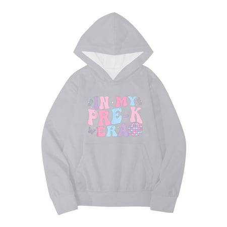 

Kids Boys Girls Autumn WInter School Season Kindergarten Letter Printed Long Sleeve Hoodie Warm and Comfortable Tops Children s Clothing Jacket Potato Comfy Kids Toddler Boys Jacket Hoodie Blanket