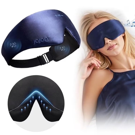 FACEMOON Bluetooth 5.2 Headphones 3D Wireless Music Eye Mask Breathable Design for Comfortable Sleep