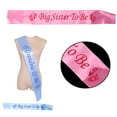 thumbnail image 5 of Baby Shower Sash Party Decoration Mom To Be/Grandma/Auntie/Nanny/Big Sister Silver Fabric Cloth, 5 of 6