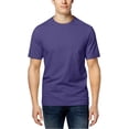 thumbnail image 1 of Club Room - Camiseta básica con cuello redondo para hombre, color morado, pequeña, 1 of 1