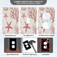 thumbnail image 3 of Yayeee Blank Wall Plate Cover 1-Gang 4.5"x2.7" Home Unused Decorative Outlet, White Starfish, 3 of 7