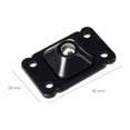 thumbnail image 4 of Polea Universal Ndcxsfigh 4 poleas universales autoadhesivas de acero inoxidable negro, 4 of 5