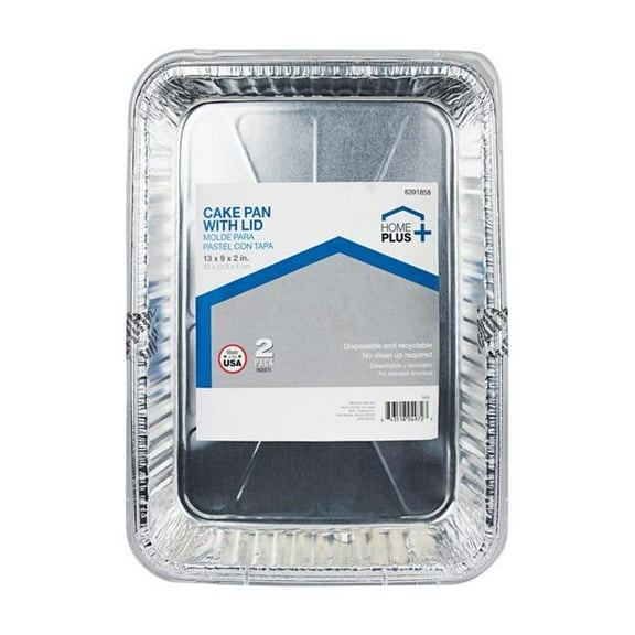 9 x 13 in. Durable Foil Cake Pan, Silver - 2 per Pack, Pack of 12