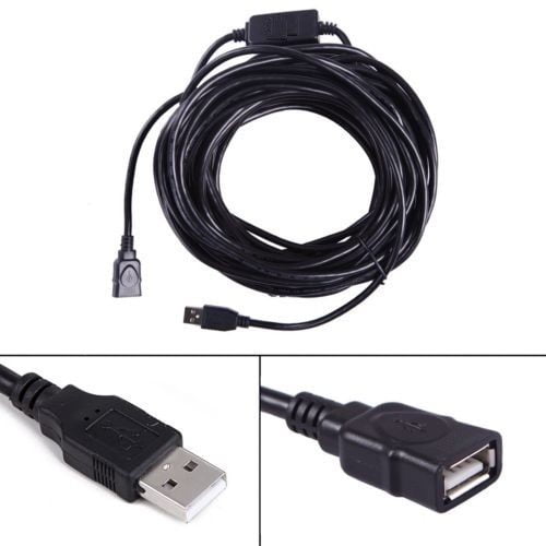 CableVantage USB Extension Cable 50FT High Speed 480Mbps USB 2.0 Active