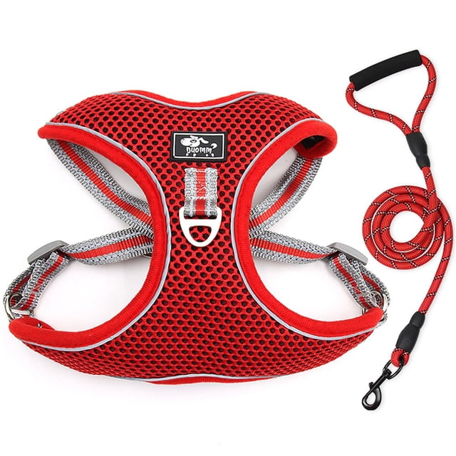 Large Dogs Harness No Pull Reflective Pet Collars Vest Lead Leash Adjustable Outdoor Walking Pet Chest Strape Dog Accessoires