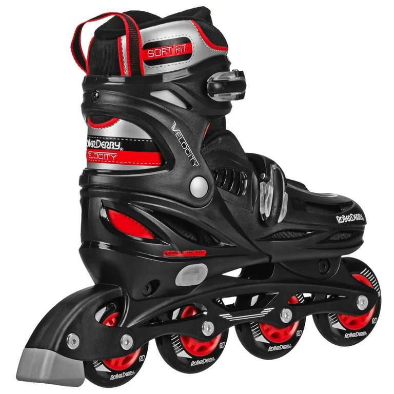 Roller Derby Velocity Adult Adjustable Inline Skates, Size 7-10