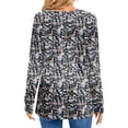 thumbnail image 3 of UVN Blouses for Women Long Sleeve Shirts Casual Dressy Pleated Tunic Tops, 3 of 7