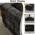 thumbnail image 5 of CARZZI Compression Floor Sofa Bed, 2-Seat Convertible Modular Sectional Couch with Fixed-Shape Frame, Comfy Foldable Mattress Boneless Sleeper Couch, Convertible Sofa for Living Room, Black, 5 of 12