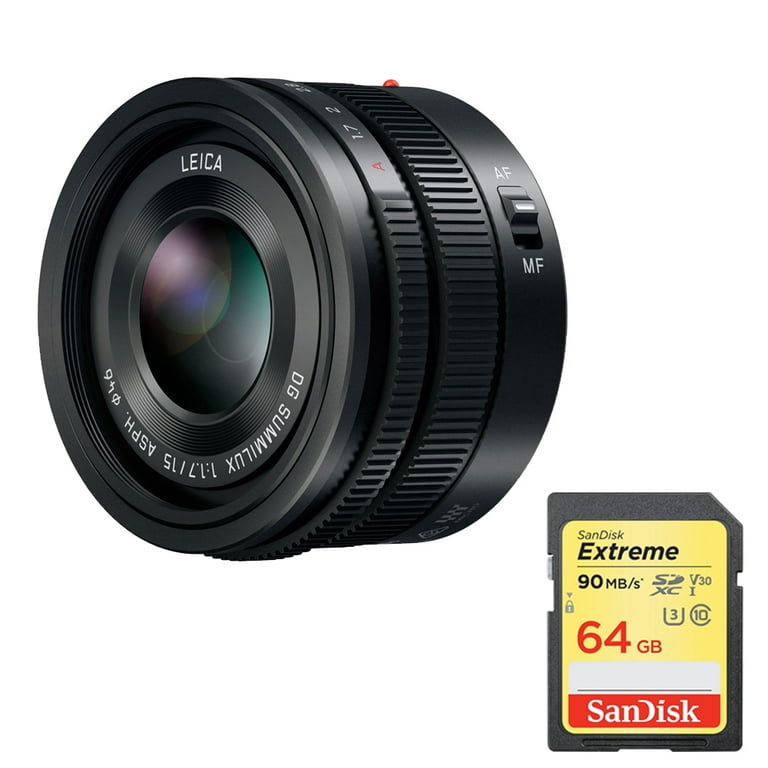 Panasonic LUMIX G Leica DG Summilux 15mm f/1.7 ASPH Lens (H-X015K