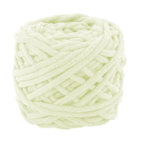 Festival Gift Polyester DIY Scarf Sweater Knitting Yarn Cord Off White