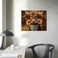 Orinice Animal Wall Art Decor Funny Cute Highland Cattle Vintage