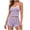 Purple, variant on Loungewear for Women,Camisole Pajamas Set for Women Lace Trim Crop Top with Ruffle Shorts Sleepwear 2 Pieces Pjs Lounge Sets